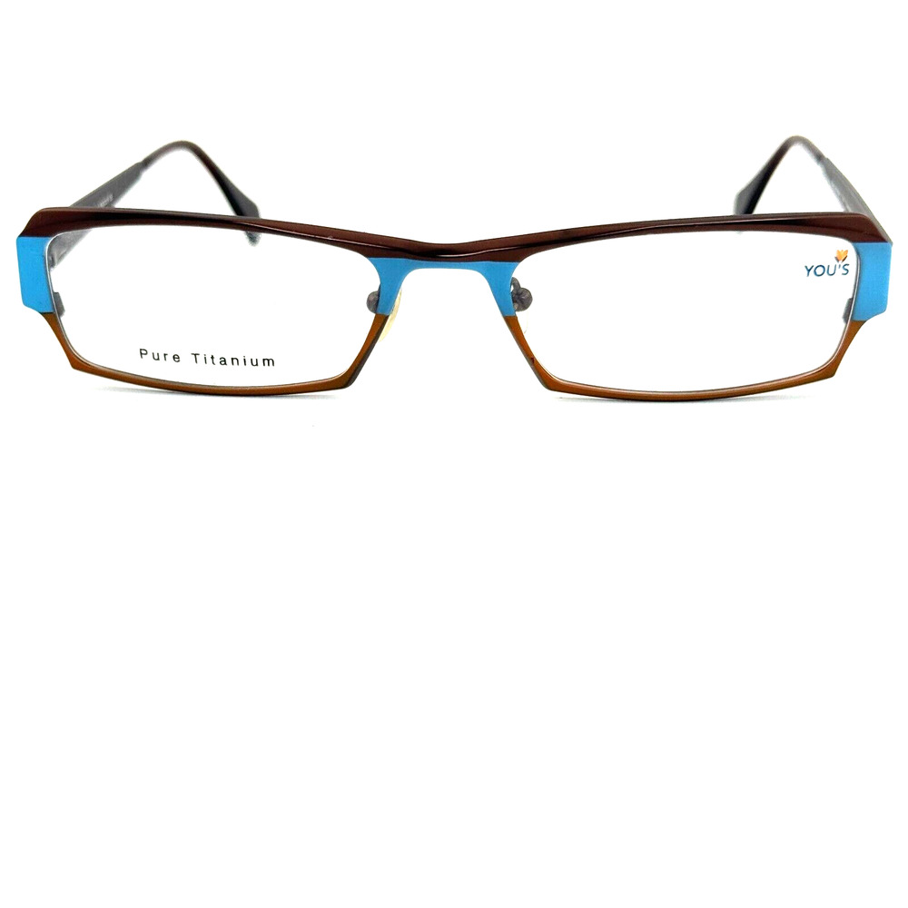 YOU'S Eyewear 493 203‎ Brown Blue Eyeglasses Frame 53-19-140mm H14819
